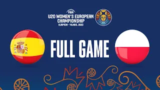 Spain v Poland | Full Basketball Game | FIBA U20 Women's European Championship 2023