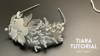 How To Make Wedding Tiara / Bridal Tiara / Crown Wedding / Jewelry Headband