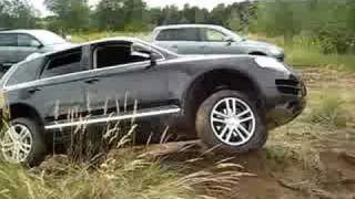 Touareg in offroad action