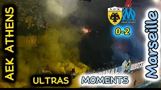 AEK-MARSEILLE 0-2 🟡Original Brotherhood 🔵 Κερκίδα ΟΠΑΠ ΑΡΕΝΑ #football #ultras #footballfans