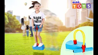 deAO High Elastic Foam Pogo Stick Tension Tube Jumper for Kids Adults Squeaker Elastic Rope-HEFT