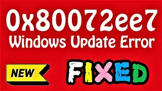 0x80072ee7 Windows 10 Update Error Fix (English) How to Fix 0x80072ee7 Error in Windows 10  8  7