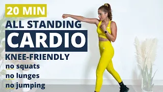 20 MIN NO REPEAT Low Impact + All Standing KNEE FRIENDLY HIIT | NO Squats, NO Lunges, NO Jumping