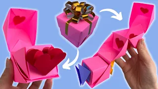 Origami Box for Small Gifts  ~ Origami Surprise Box