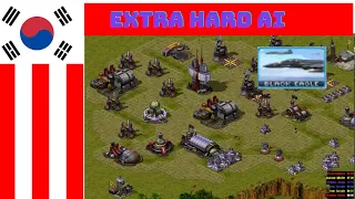 RED ALERT 2 ┃KOREA VS 5 EXTRA HARD AI + SUPERWEAPON ┃ BLACK EAGLE SO OP