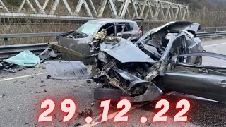 Подборка Аварий и ДТП снятых на видеорегистратор за 29.12.2022 декабря 2022#дтп #видеорегистратор