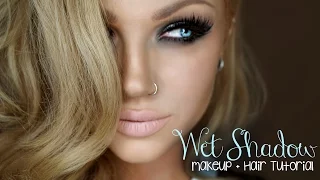 Wet Smokey Eye || Makeup + Hair Tutorial || Jkissa Inspired!