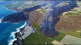 Eruption Continues at La Palma - Major Earthquake Uptick - New Lava Tongue - Structures Destroyed