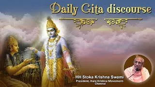 Daily Gita Discourse | HH Stoka Krishna Swami | BG 5.4-5.6 | 9-10-2020