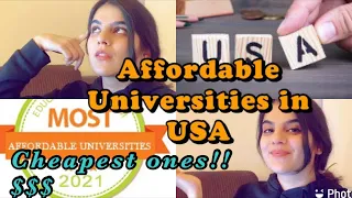 Cheapest Colleges/Universities in USA for International students (Lowest $5000 )| Swati Chaturvedi