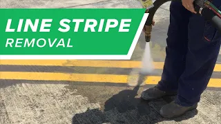 Ways to Use Dustless Blasting | Line Stripe Removal