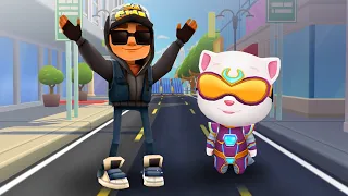 WHO IS THE BEST? TALKING ANGELA vs JAKE - SUBWAY SURFERS? FAIL AND WIN COMPILATION - BEST MOMENTS