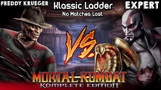 Mortal Kombat 9 Komplete Edition | FREDDY KRUEGER | Klassic Ladder | EXPERT | No Matches Lost