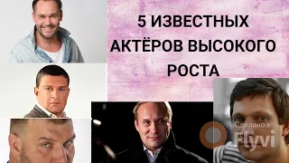 5 ИЗВЕСТНЫХ И ТАЛАНТЛИВЫХ  АКТЁРОВ ВЫСОКОГО РОСТА