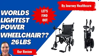 World’s Lightest Power chair? Journey Elite Air Only Weighs 26 Pounds!