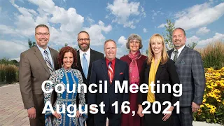 Arvada City Council Meeting - August 16, 2021