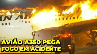 GRAVE ACIDENTE AÉREO NO JAPÃO, AIRBUS A350 JAPAN AIRLINES