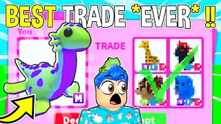 I Traded Away My *MEGA NESSIE* For This… In Adopt Me Roblox!! Adopt Me Trading MEGA NEON Legendary