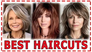 40 best haircuts for women after 40-50 years old.Medium length hairstyles.