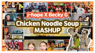 j-hope (feat. Becky G) "Chicken Noodle Soup" reaction MASHUP 해외반응 모음