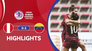 CONMEBOL Sub20 FEM 2022 | Perú 0-2 Venezuela | HIGHLIGHTS