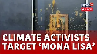 Climate Protesters Throw Soup At Glass Protecting Mona Lisa | English News Live | News18 Live