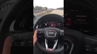 High Speed Drive - 2018 Audi SQ7 (435 ps) on German Autobahn