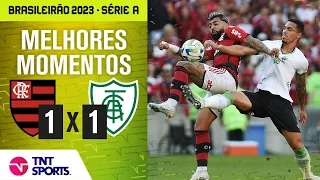 FLAMENGO MARCA NOS ACRÉSCIMOS E BUSCA O EMPATE! FLAMENGO 1 X 1 AMÉRICA-MG | BRASILEIRÃO