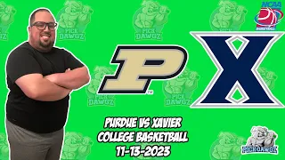 Purdue vs Xavier 11/13/23 Free College Basketball Picks and Predictions  | NCAAB Pick