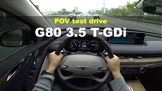 2021 Genesis G80 3.5 T-GDi AWD POV test drive