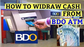 PAANO MAGWITHDRAW SA BDO ATM FOR BEGINNERS 2021  (easy tutorial + actual video)