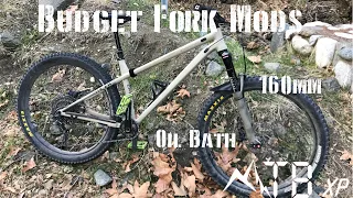 Budget Fork Reassembly and Mods: Adjust Travel & Oil Bath