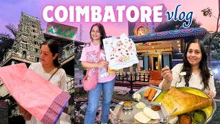 COIMBATORE vlog ~ LEGENDARY food & *famous* Temples, Lulu Mall, Silk Saree Shopping, Hotel Vivanta