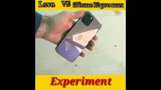 LAVA Vs iPhone 12 pro max | Experiment 🤯#shorts