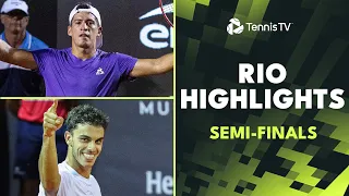 Sebastian Baez vs Francisco Cerundolo; Cam Norrie vs Mariano Navone | Rio 2024 Semi-Final Highlights