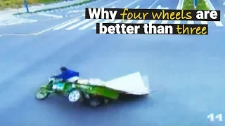 Why Four Wheels Are Better Than Three - Crazy Three Wheeler Crashes