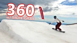 Backside 360 w/ Mute Grab Snowboard Trick Session