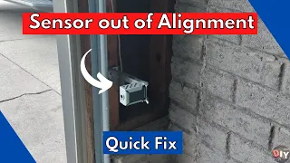 Garage Door safety sensors out of Alignment | Easy fix