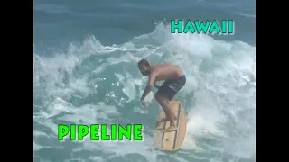 Trying to make surfing fun at Pipeline in the Summer