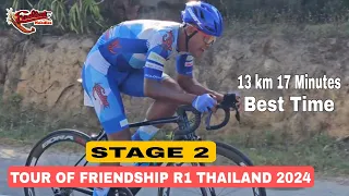 STAGE 2 TOUR OF FRIENDSHIP R1 THAILAND 2024 ITT 13 km Best Time 17. Minutes