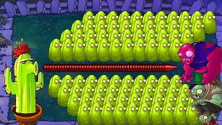 Plants vs Zombies Hack - 1  Cactus vs Tall-nut vs 999 Gargantuar