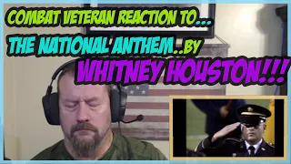 First Time reacting To the National Anthem By Whitney Houston!!