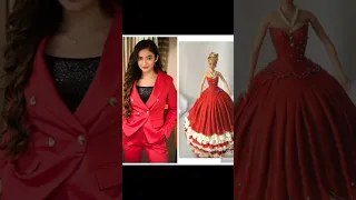 jigyasa singh vs anushka sen 💖same dress as princess cake 💖#shorts 💖