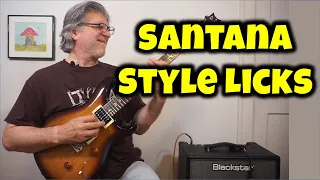 2 Easy Santana Licks in the Style of Oye Como Va and Smooth Guitar Lesson