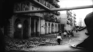 Anglo French troops attack to seize the Suez Canal in Egypt. HD Stock Footage