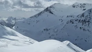 FR - Valfréjus - Ski from Top to the Village (2737m ► 1550m) POV jízda/ride