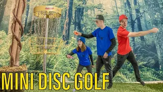 9 HOLE MINI DISC GOLF ROUND IN MY HOUSE!! Vlogmas Day 12