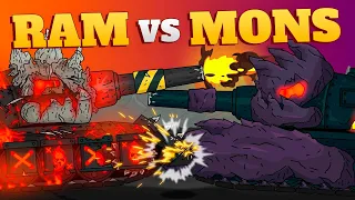 Ram the Destroyer vs Mons the Smasher - Cartoons about tanks