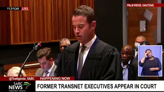 Bail application hearing of former Transnet executives arrested earlier today