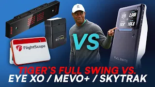 Tiger Woods' FULL SWING vs. Eye XO, Mevo+, and Skytrak! // Indoor and Range test